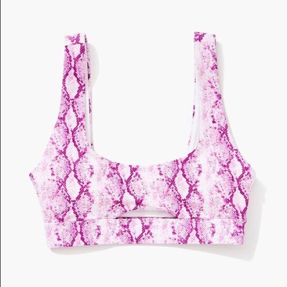 Forever 21 Snakeskin Print Bralette Bikini Top - Picture 4 of 4